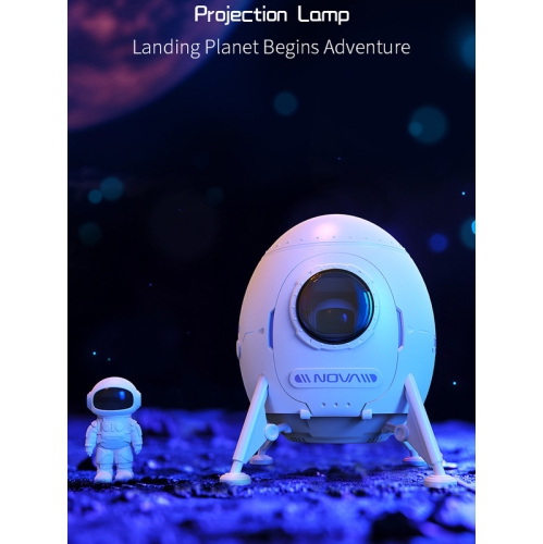 Astronaut Lander Starry Sky Projection Light USB LED Night Light Spaceman Laser Projection Lamp Bedroom Table Decoration Lamp