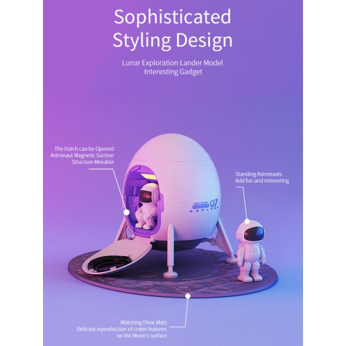 Astronaut Lander Starry Sky Projection Light USB LED Night Light Spaceman Laser Projection Lamp Bedroom Table Decoration Lamp