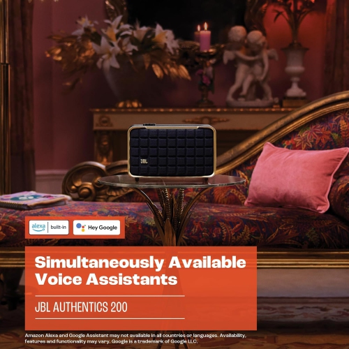 JBL Authentics 200 - Wireless Home Speaker, Built in Wi-Fi, Bluetooth and Voice Assistants, Built in Alexa and Google Assistant- Open Box (10/10