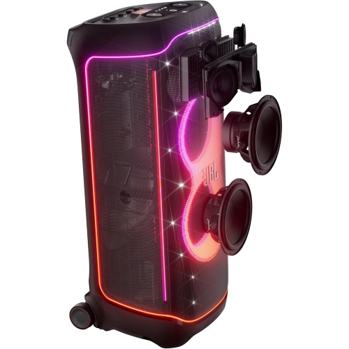 PartyBox Ultimate de JBL - Haut-parleur de fête massif avec son puissant, jeu de lumière multidimensionnel, résistance aux éclaboussures - Noir - BO