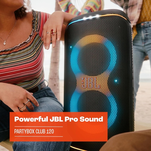 Open Box - JBL PartyBox Club 120 - Portable Party Speaker with Foldable Handle, Powerful JBL Pro Sound, Futuristic lightshow-JBLPBCLUB120AM - 10/10