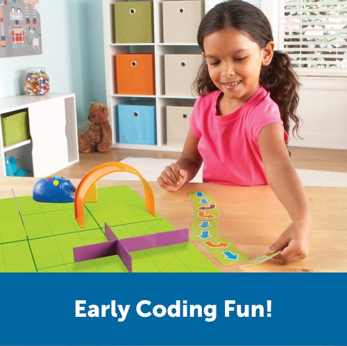 Learning Resources Code & Go Robot Mouse Activity Set - 83 pieces, Ages 4+ Coding Robot For Kids, STEM Toys For Boys A..