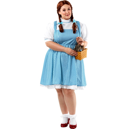 Rubies Costume Plus-Size Wizard of Oz, Deluxe Dorothy, Blue/White, OneSize