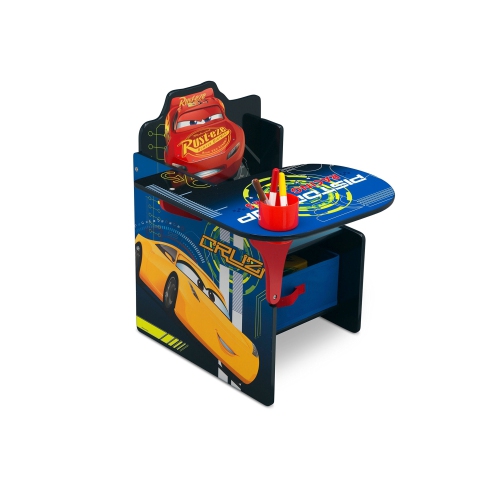 Bureau avec chaise Delta Children de Disney/Pixar avec bac de rangement, Les bagnoles