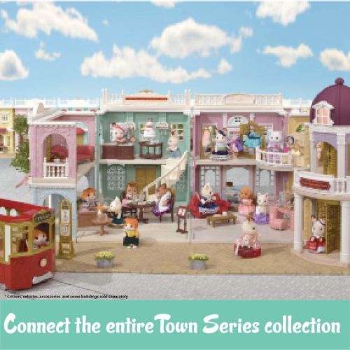 Ensemble de jeu Town Series Delicious Restaurant, maison de poupée mode avec meubles et accessoires de Calico Critters
