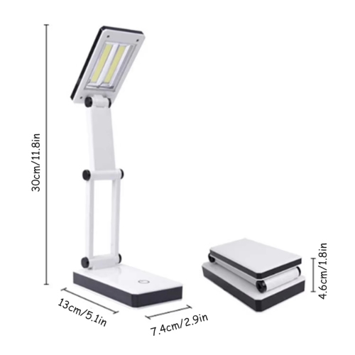 Office Table Light Foldable Desk Lamp -120LM Table Lamp Suitable for Office, Home and Travel