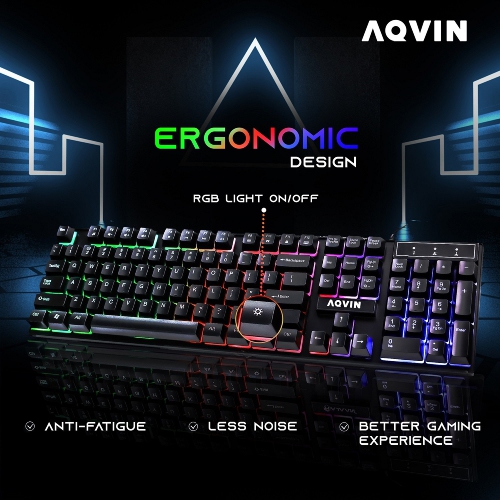 AQVIN InfinityLite Gaming PC Tower - RX 550 4GB, Intel Core i7, 32GB Memory, 1TB SSD, Win 10 Pro, Black + 24" Monitor, RGB by AQVIN - Refurbished condition - Image 7