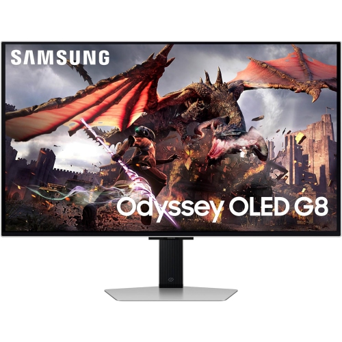 SAMSUNG 32-Inch Odyssey OLED G8 Series 4K UHD Smart Gaming Monitor, 240Hz 0.03ms, G-Sync Compatible, Glare-Free Display, Gaming Hub, Sleek Metal Desi