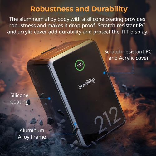 Batterie à monture V Caleb de SmallRig x