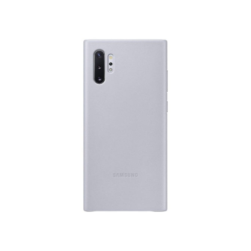 Image 1 de 1.. Samsung – Couverture arrière en cuir pour Galaxy Note 10 – Argenté