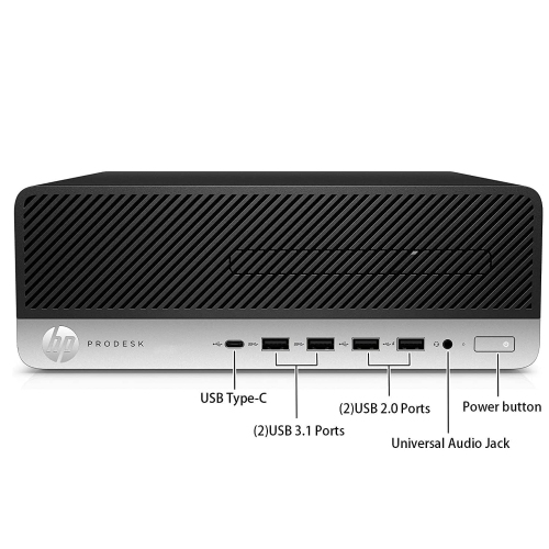 HP EliteDesk 800 G4 Small Form Factor Desktop - Intel Core i5-8500, 16GB Memory, 512GB SSD, Win 11 Pro by HP - Refurbished condition - Image 3