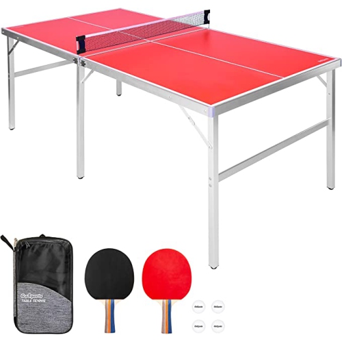 GOSPORTS  - Mid-Size Indoor/outdoor Table Tennis Game Set - In Red love it!!