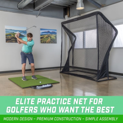 GoSports - ELITE Golf Practice Net with Steel Frame - 7x7 ft
