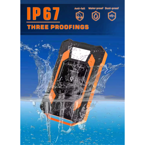 Chargeur portable robuste et portatif de 65 W 20&nbsp;000&nbsp;mAh de TUTT | Recharge sans fil Qi rapide | Lampe de poche d'urgence | Chargeur de