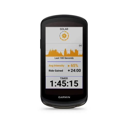 Refurbished - Garmin Edge 1040 Solar 3.5" Bike GPS with Built-In Bluetooth - Black