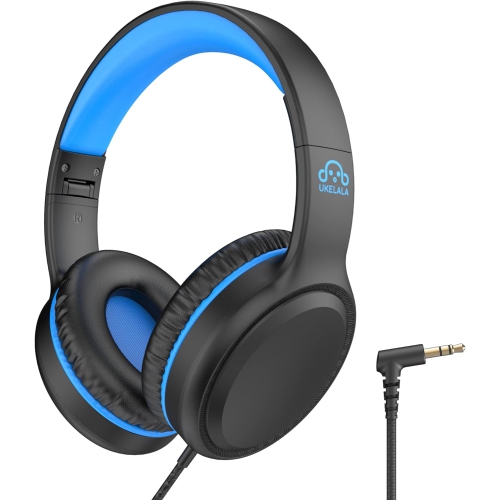 Wired Headphones for kids Stereo Folding over ear headphones with 4.10 ft NO-Tangle cord for toddler adults On Ear headphones for PC phone computer
