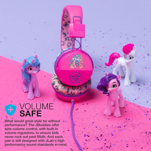 Casque d'écoute avec fil pour enfants, casque d'écoute pour tout-petits, technologie Studio Volume Safe, pliable, ajustable Isolation sonore, avec