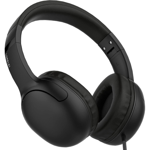 VECELOLIBILIS  Wired Headphones for Kids Foldable Wire Stereo On Ear Headsets for Kids/children/school/tablet/ipad/kiddle/plane In Black