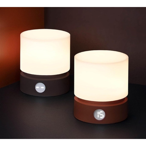 Cylindrical Lamp Rechargeable Night Light Bedside Desktop LED Desk Lamp Infinite Touch Breathing Atmosphere Lamp