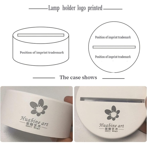 Personalized 3D Night Light Custom Text 3D Lamp Gifts for Christmas, New Year Birthday Illusion Hoop Lamp for Kids Son Daughter