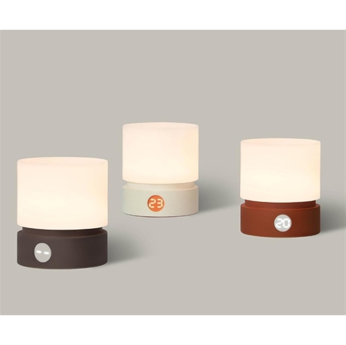 Cylindrical Lamp Rechargeable Night Light Bedside Desktop LED Desk Lamp Infinite Touch Breathing Atmosphere Lamp