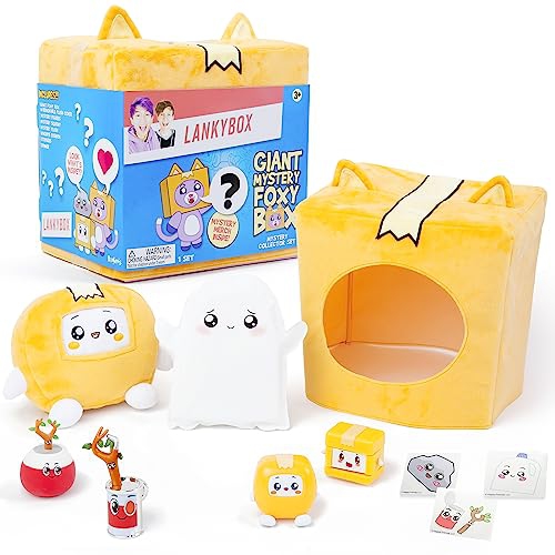 LANKYBOX  Giant Foxy Mystery Box With 10 Exciting Toys to Discover Inside