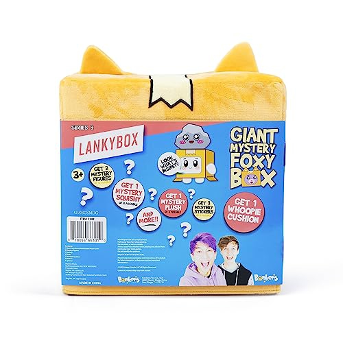 LankyBox Giant Foxy Mystery Box with 10 Exciting Toys to Discover Inside