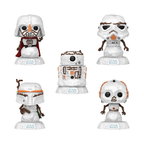 Funko Pop! Star Wars Holiday: Snowman 5 Pack, Multicolored