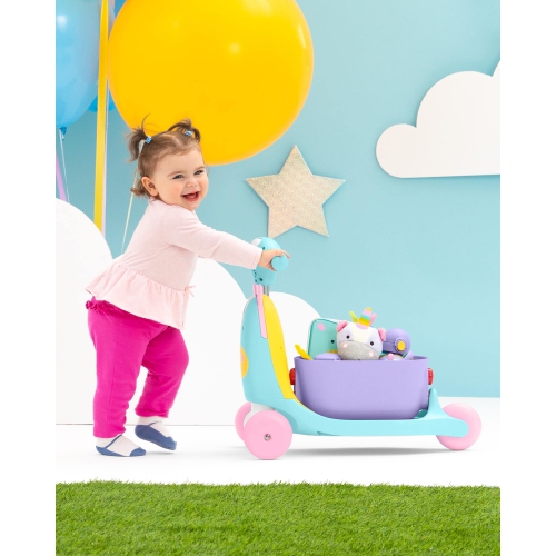 Trotteur d'activités 3-en-1 de Skip Hop pour jeune enfant, licorne Zoo