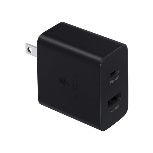 Samsung 35W Power Adapter Duo | USB-C and USB-A - Black