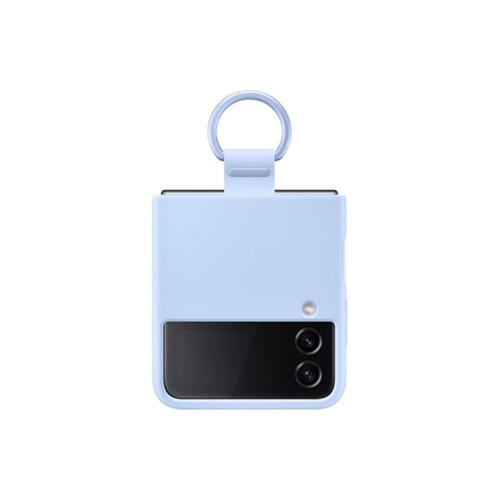 Étui en silicone avec anneau de Samsung pour Galaxy Z Flip4 de Samsung - Bleu