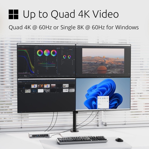 Kensington SD5800T Thunderbolt™ 4 and USB4® Quad Video Docking Station