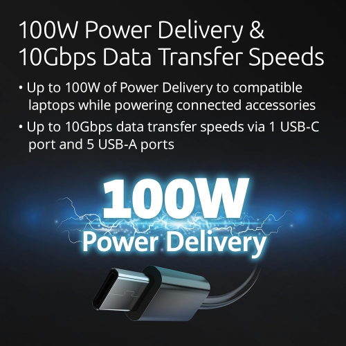 Kensington SD4782P EQ Universal DisplayLink Docking Station, Dual 4K Video, 2xHDMI, 2xDisplayPort, with 100W Power Delivery, Ethernet, Audio