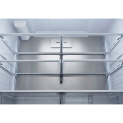 LG 36" 23.7 Cu. Ft. French 3-Door Counter-Depth MAX Refrigerator with Zero Clearance (LF24Z6530S) - Stainless Steel