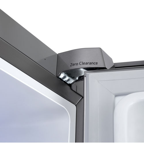 LG 36" 23.7 Cu. Ft. French 3-Door Counter-Depth MAX Refrigerator with Zero Clearance (LF24Z6530S) - Stainless Steel