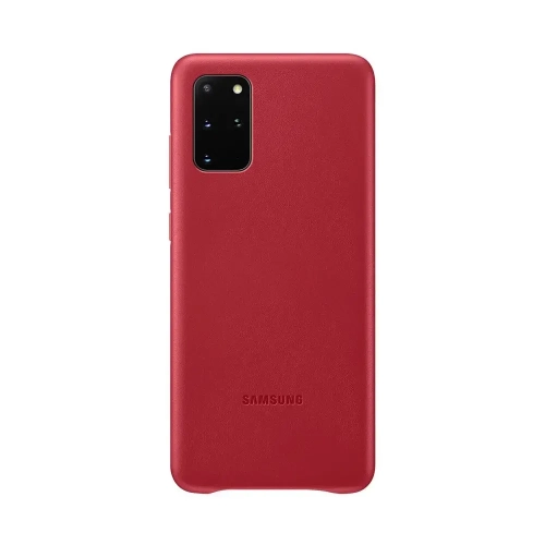 Samsung - Leather Cover Case for Galaxy S20+ and S20+ 5G - Red