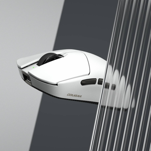 Cougar Revenger Pro 4K Wireless Gaming Mouse, 55g Ultralight, Symmetrical Design, 3395 Sensor, 2.4Ghz, 4000Hz Polling Rate, Windows Compatible, White