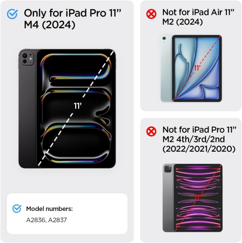 Spigen Ultra Hybrid Pro Designed for iPad Pro 11 inch Case M4 with Transparent Back and Pencil Holder - Black