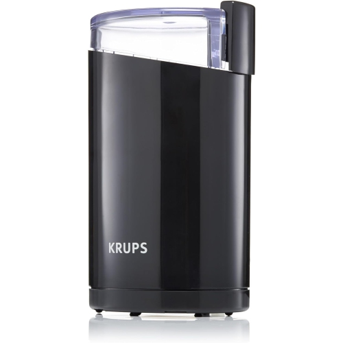 Krups – Moulin à café et à épices électrique F203 avec lames en acier inoxydable, 3 oz/85&nbsp;g, noir