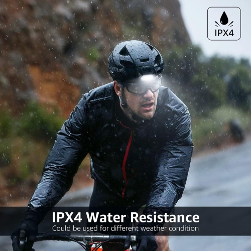 LE LED Headlamp 2-Pack, 1300 Lux Super Bright Battery Operated Head Lamp, White Red Light and 6 Lighting Modes, Lightweight Waterproof Hardhat