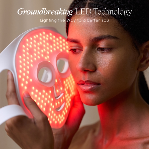LumaLux Face | Pro LED Light Therapy Mask by Project E Beauty | 7+2 Colors | Infrared + Deep Infrared | Skin Rejuvenation