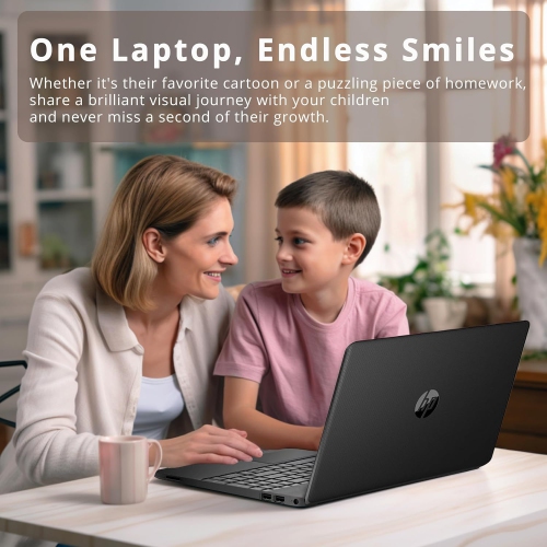 HP 15.6" HD Student Laptop - Intel Pentium Silver N5030 - 8GB DDR4 - 256GB SSD - Intel UHD - Windows 11 - Black - 32GB Hotface USB Card by HP - Open Box condition - Image 5