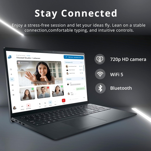 Dell Inspiron 15 3520 Touchscreen Laptop - Intel i5-1155G7 - 16GB DDR4 - 512GB SSD - Windows 11 - Black by DELL - Refurbished condition - Image 4