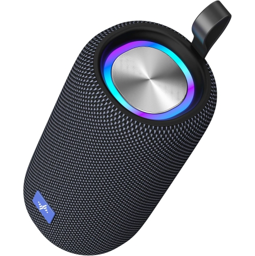 YOULIGHTS  Bluetooth Speaker, Wireless Portable Speaker \w Crisp Sound, Dynamic Lights, Ipx5 Waterproof, Tws Pairing, Type C Charge, Suitable For