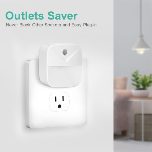 6 Pack Night Light Plug in, LED Nightlights Smart Dusk to Dawn Sensor, Plug into Wall Nightlights Suitable for Bedroom, Bathroom, Hallway, Kitchen,