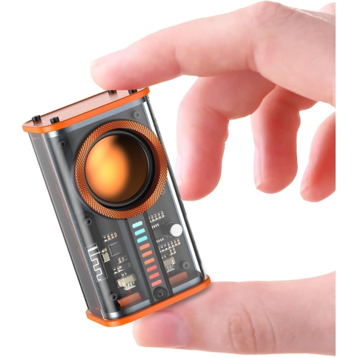 Transparent Wireless Bluetooth Speaker Portable Mini Speaker with LED Colorful Lights Stereo Sound TWS Small Speakers for Office, Party Camping,