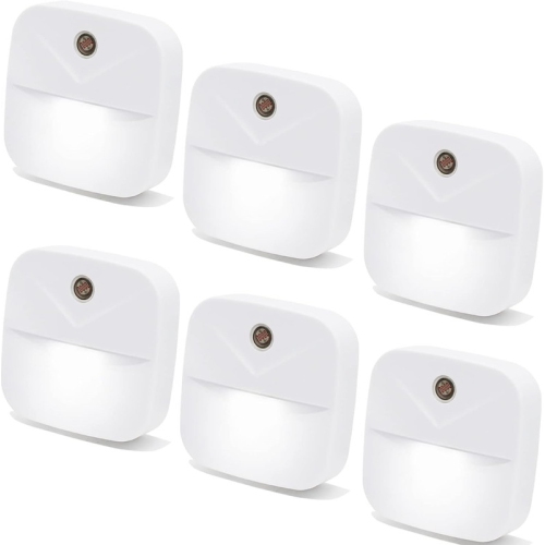 YOULIGHTS  6 Pack Night Light Plug In Led Nightlights \w Smart Dusk to Dawn Sensor, Plug Into Wall Nightlights Suitable for Bedroom, Bathroom