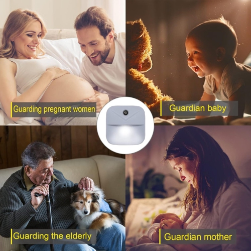 6 Pack Night Light Plug in, White LED Nightlights with Smart Dusk to Dawn Sensor, Plug into Wall Nightlights Suitable for Bedroom, Bathroom, Hallway,