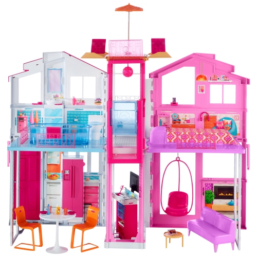 Barbie 3 story Townhouse Doll Multicolor