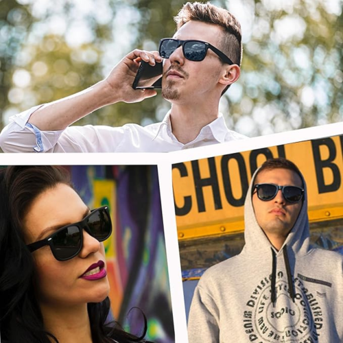 Joopin Square Sunglasses Polarized UV Protection Trendy Designer Sun Glasses Men Women